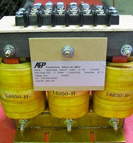 Custom Electrical Reactors and Power Quality Equipment Manufactured by AFP Transformers Corp.